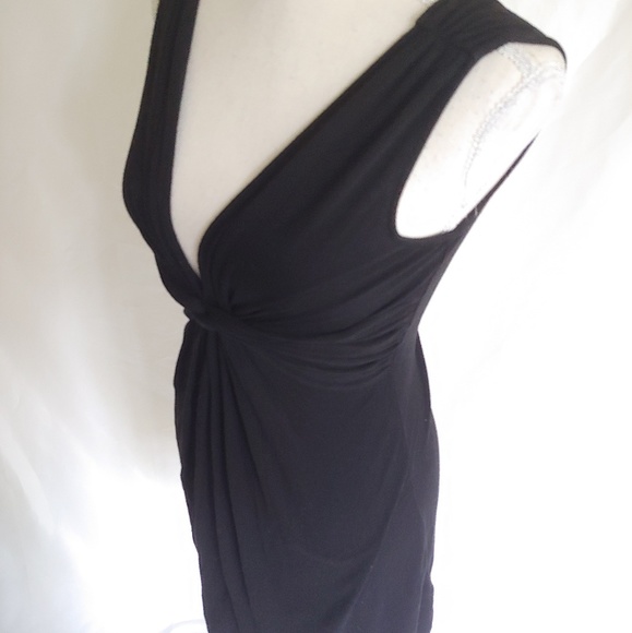 Forever 21 Black Plunging Neckline Mini Dress - Picture 3 of 7